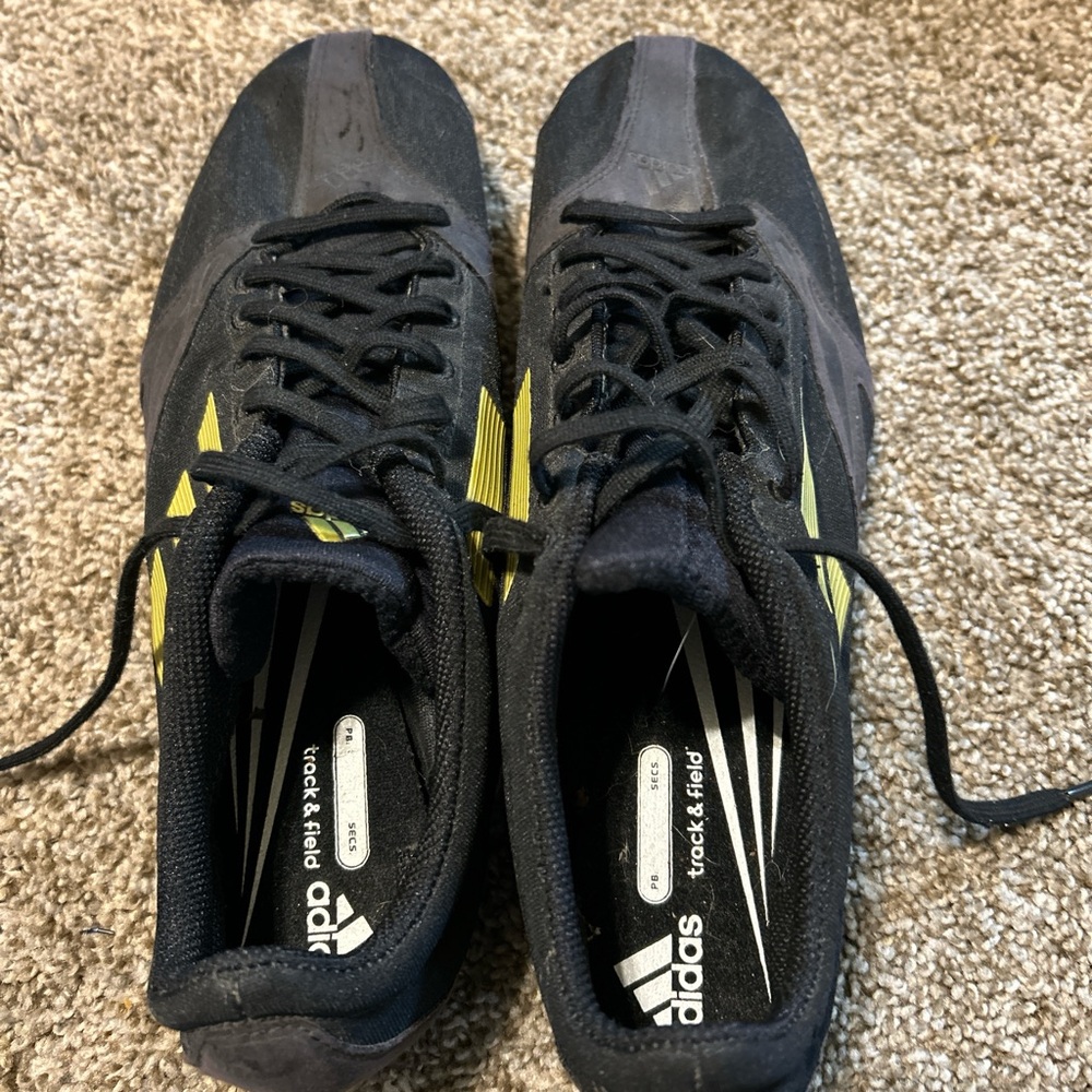 Adidas Men's Athletic Shoes in Black and Yellow
